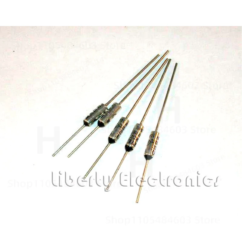 LOT of 5 (five) 10A by 250V THERMAL CUTOFF FUSE 98°C degree