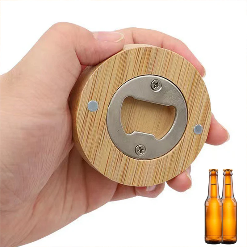 1~5pcs Blank DIY Bottle Opener Wooden Suitable for Bar or Household Barware Tool Wedding Favors Bottle Opener for Guests TMZ