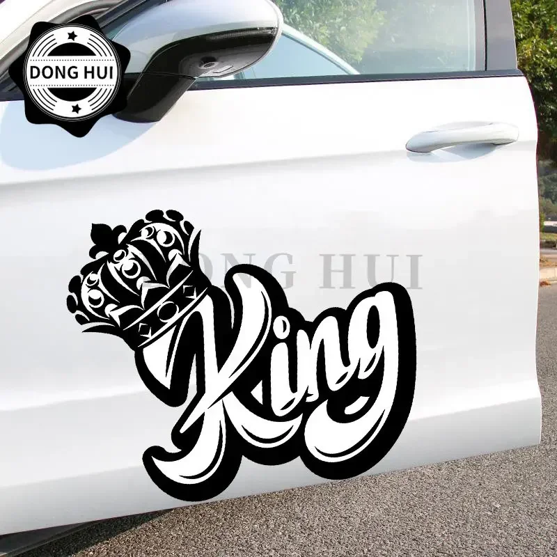 

Наклейка King Crown, персонализированные автомобильные декоративные наклейки, водонепроницаемые для мотоцикла, внедорожника, холодильника, шлема, ноутбука