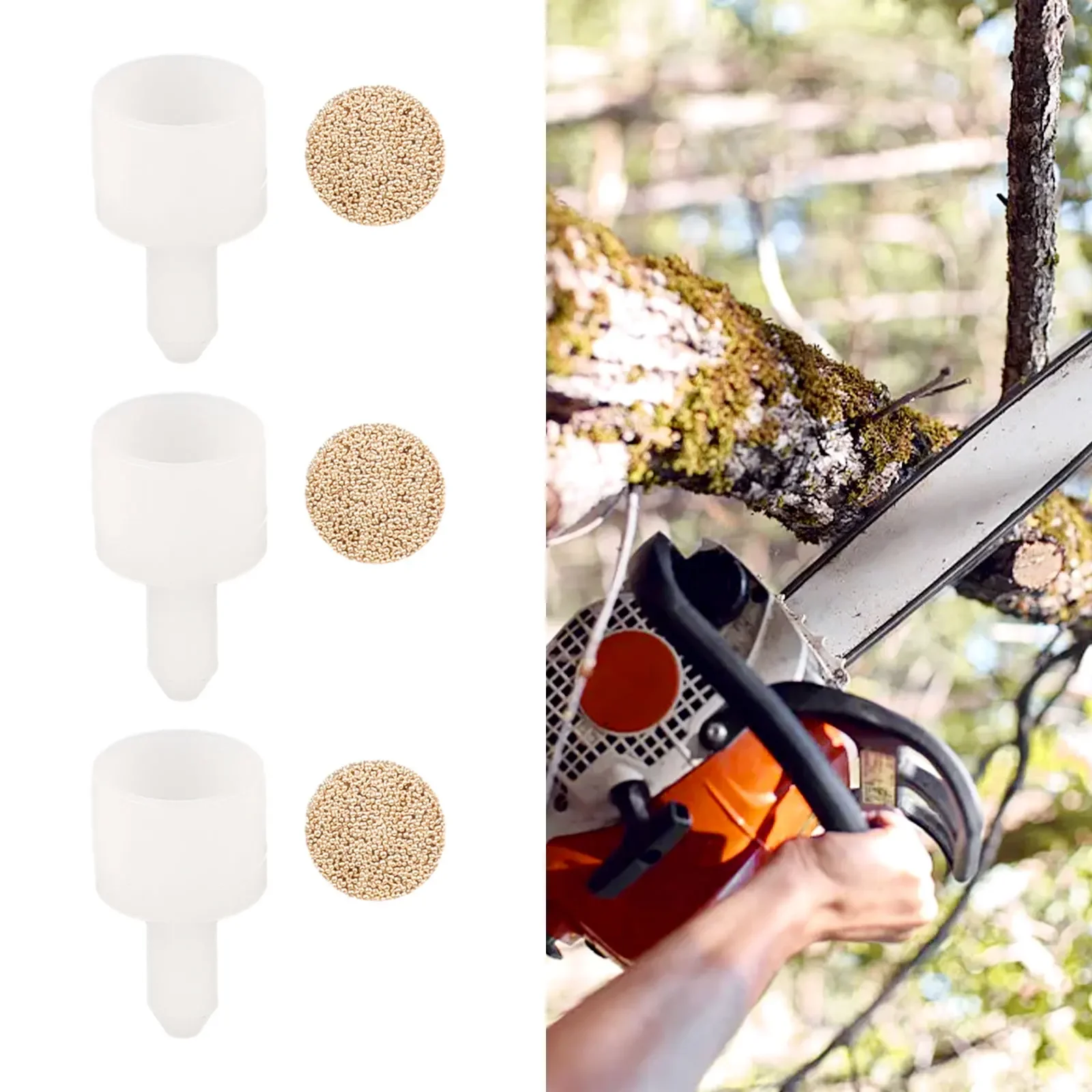 3 Pieces Fuel Tank Vent Breather Set For Chainsaws 340 345 350 357 359 445 450 455 Fit For Rancher 460 570 575 576 Part Numbers