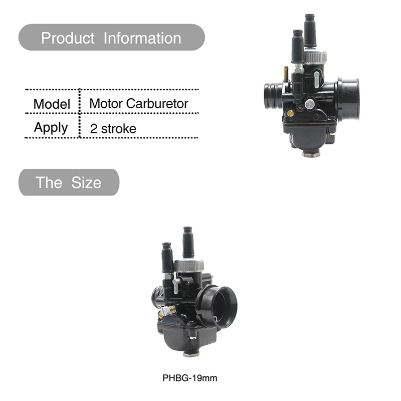

3X карбюратор для мотоцикла PHBG 19 мм AD карбюратор для двигателя 50-100 куб.см 2-тактный гоночный двигатель PHBG19 Dellorto
