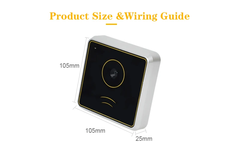 CHKJ-2025NEWRD006 Лифт Офисное здание Wiegand QR-сканер 13,56 МГц Смарт-карта IC RFID QR-считыватель Устройство считывания карт контроля доступа