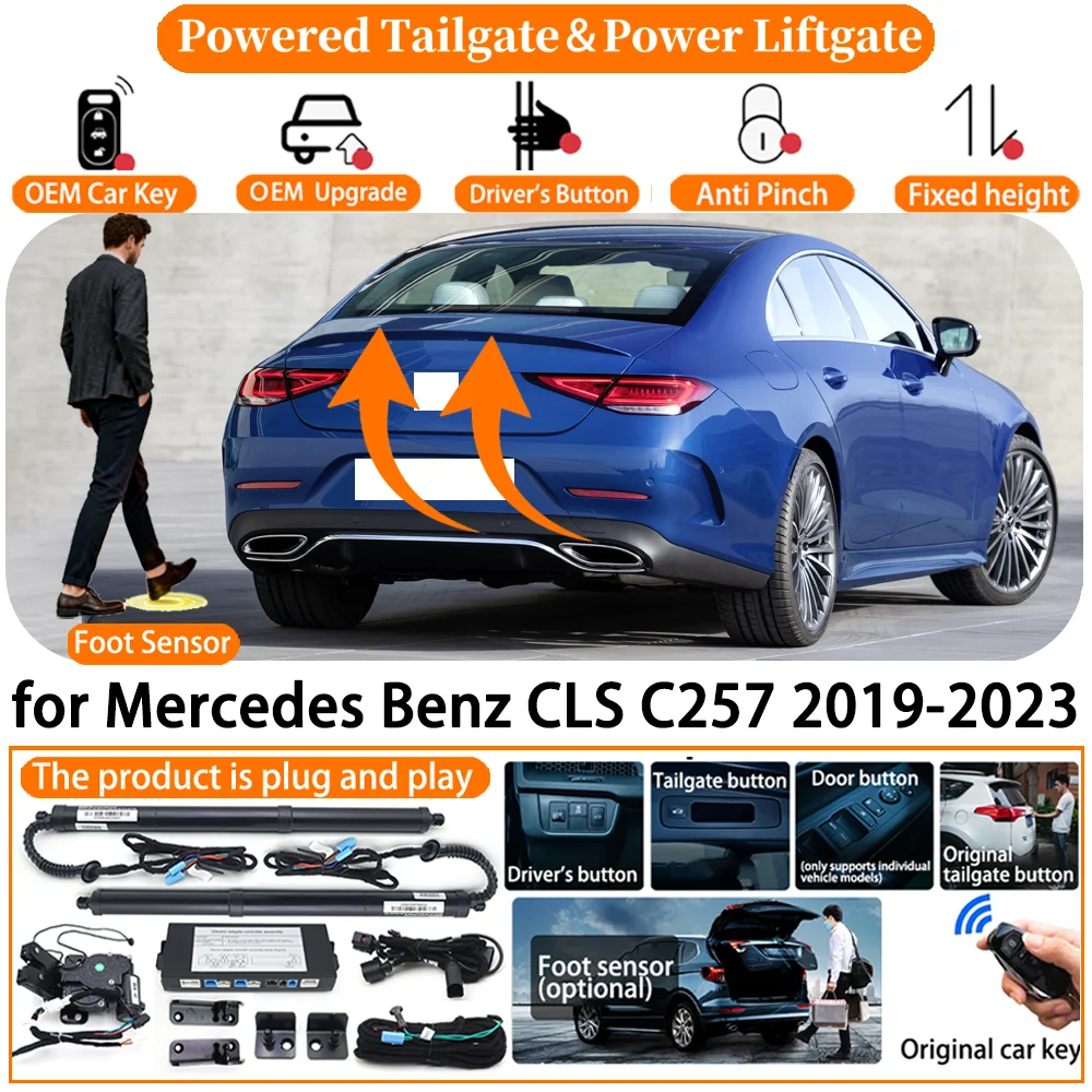 

Car OEM Powered Tailgate system for Mercedes Benz CLS C257 2019-2023 Automatic Electric Power Tailgate Tail Gate Lift Strut kit