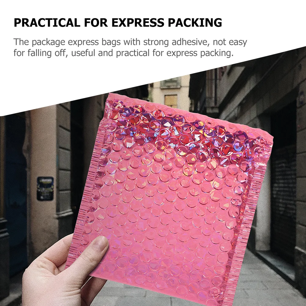 50Pcs Adhesive 6x10 Bubble Pouches Tear-Resistant Delivery Package Bags Excellent Sealing for E-Commerce Shipping Supply