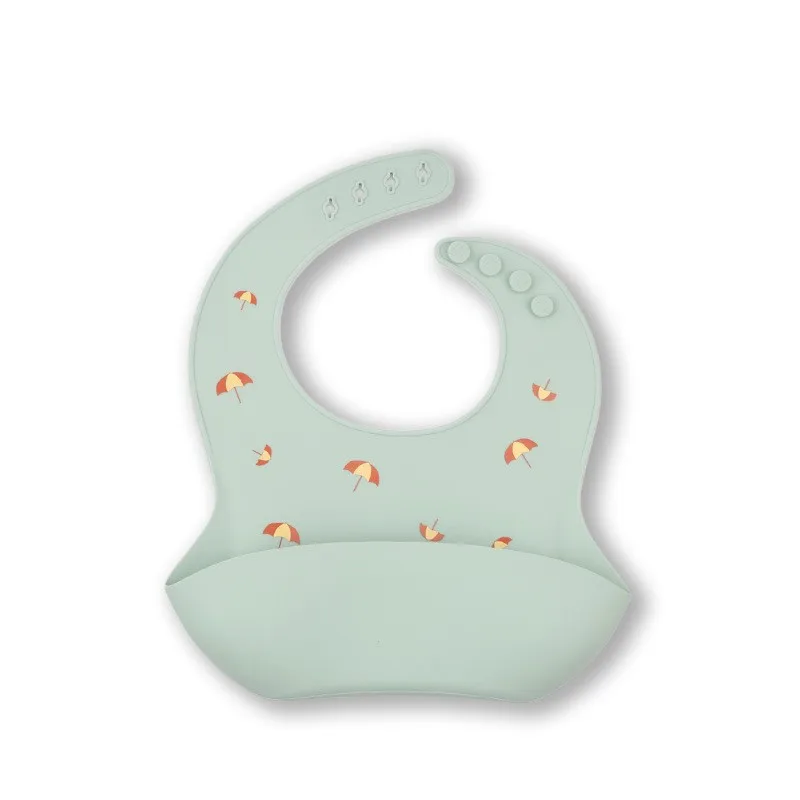 Silicone Baby Bib Waterproof Saliva Dripping Banana Bibs Newborn Cartoon Feeding Soft Edible Aprons Baby Adjustable Burp Scarf