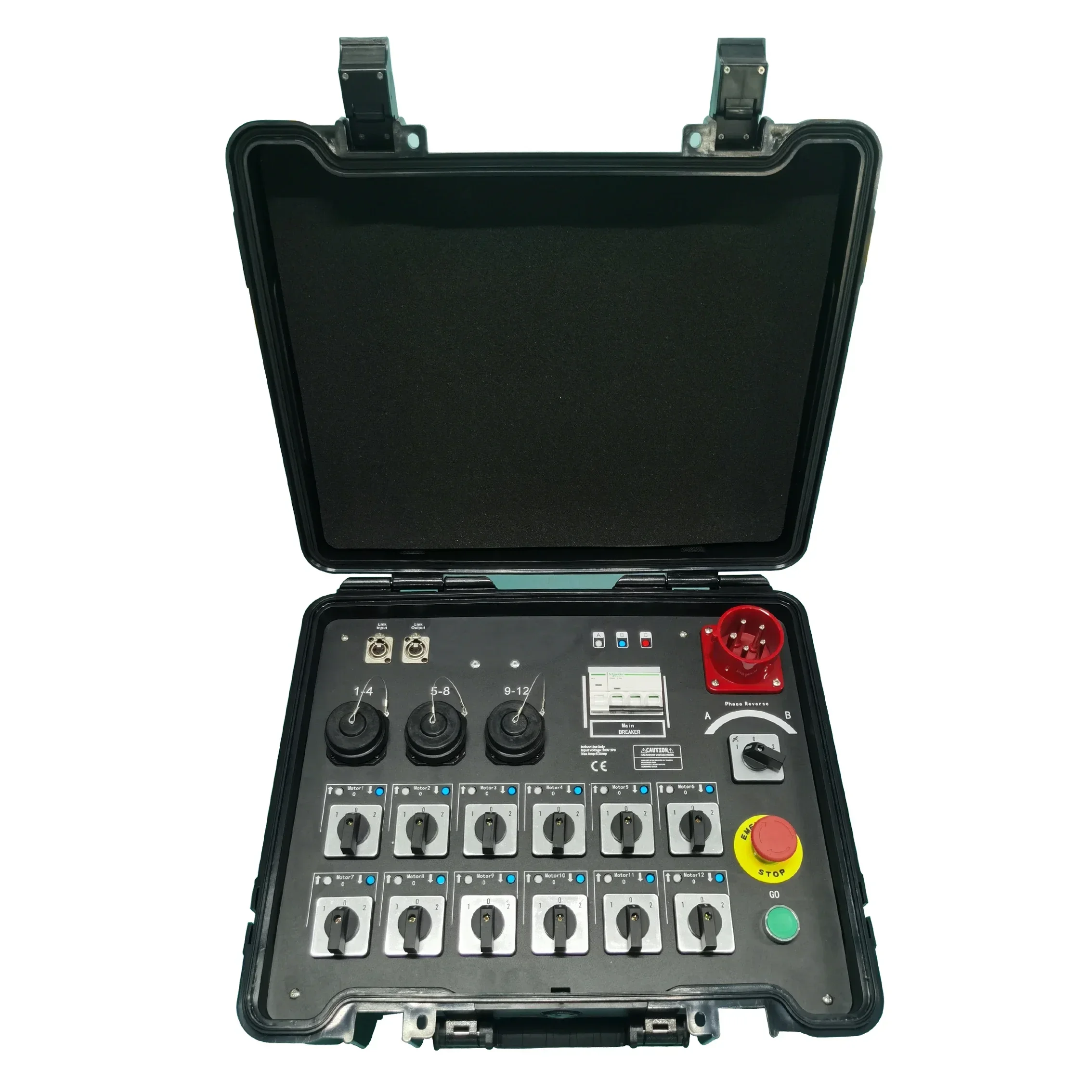 

12 Channels Electric Hoist Controller With 19pin Socapex Output For Stage Truss System