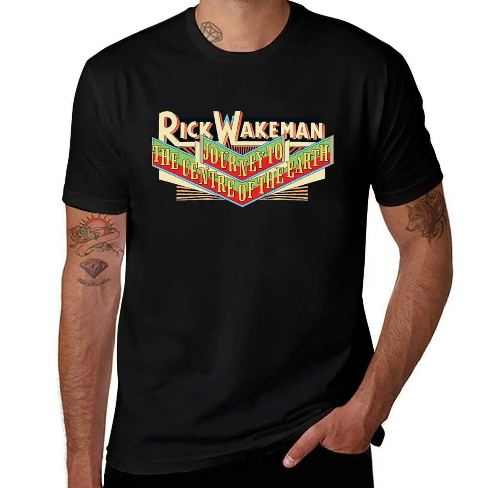 Rick Wakeman T-Shirt Casual Fashion Short Sleeve Cotton T-Shirt