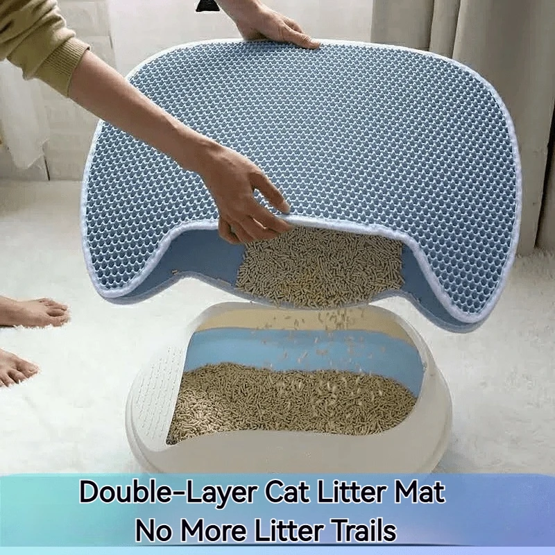 Alfombrilla de doble capa para - Cat Litter Mat Double Layer Waterproof reseña y precio
