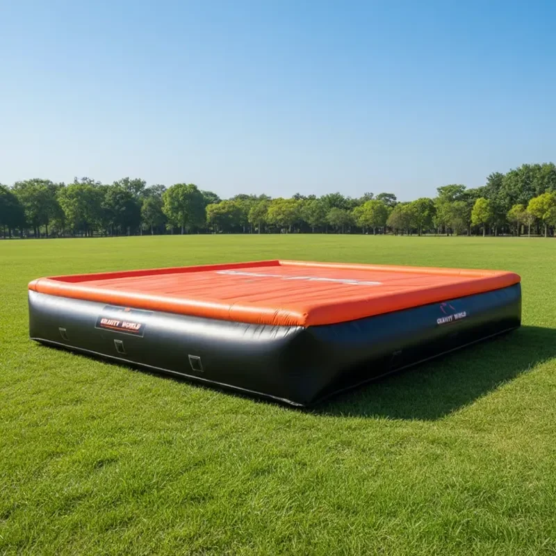 Outdoor Inflatable Big Stunt Jumping Cushion air Bag for Bike Sport