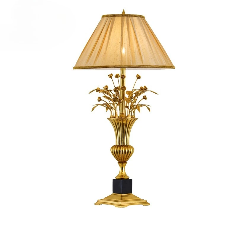 

French desk lamp, retro art bedroom desk lamp atmospheric living room desk lamp