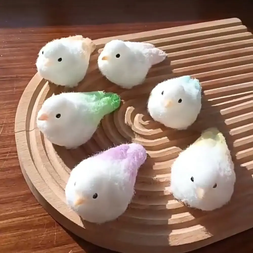 Slow Rebound Pearl Bird Squeeze Toys Silicone Animal Simulation Parrot Squeeze Toys 3D Mini Parrot Fidget Toy Mini Ornaments