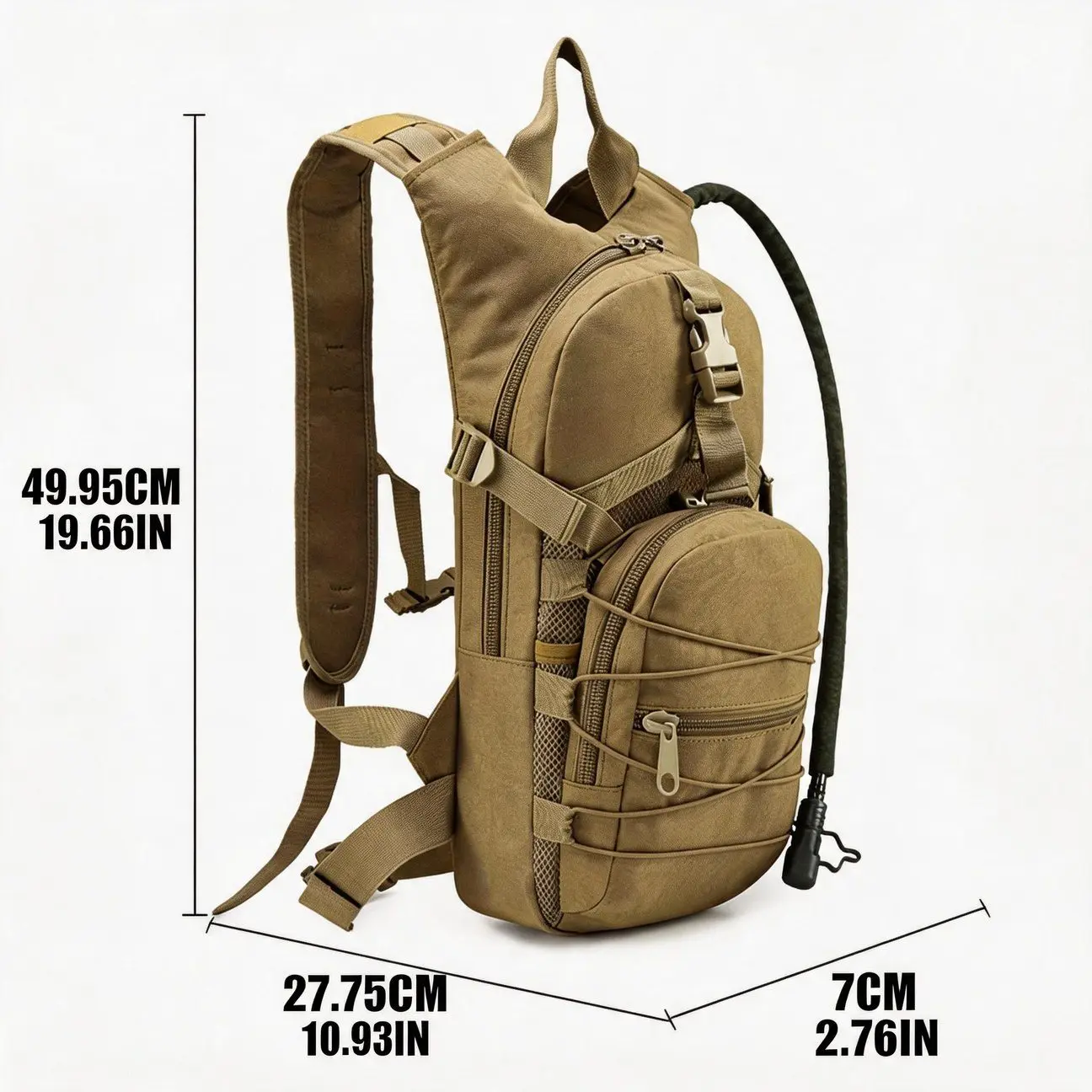 Classic Cycling Hiking Mountaineering Backpack Bag With Water Bladder Hose Multi Pocket