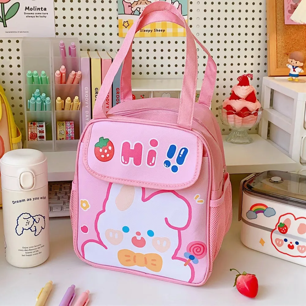 1 Pc Portable Insulated Thermal Picnic Food Lunch Bag Box Cartoon Cute Food Fresh Bags Pouch For Women Girl Kids Children Gift