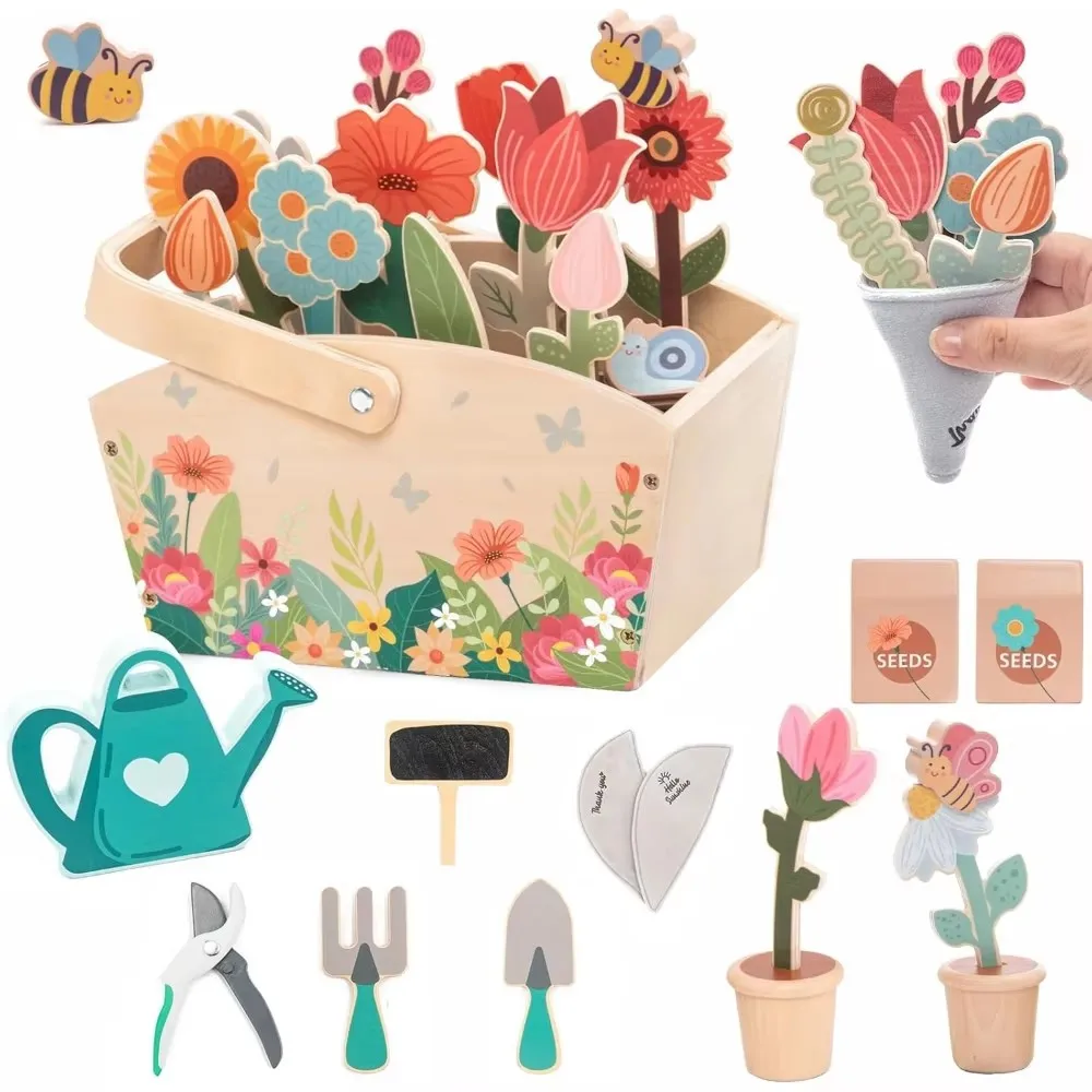 30pcs-wooden-gardening-role-play-set-vivid-simulation-with-rich-accessories-educational-birthday-gift-for-kids-aged-3-6