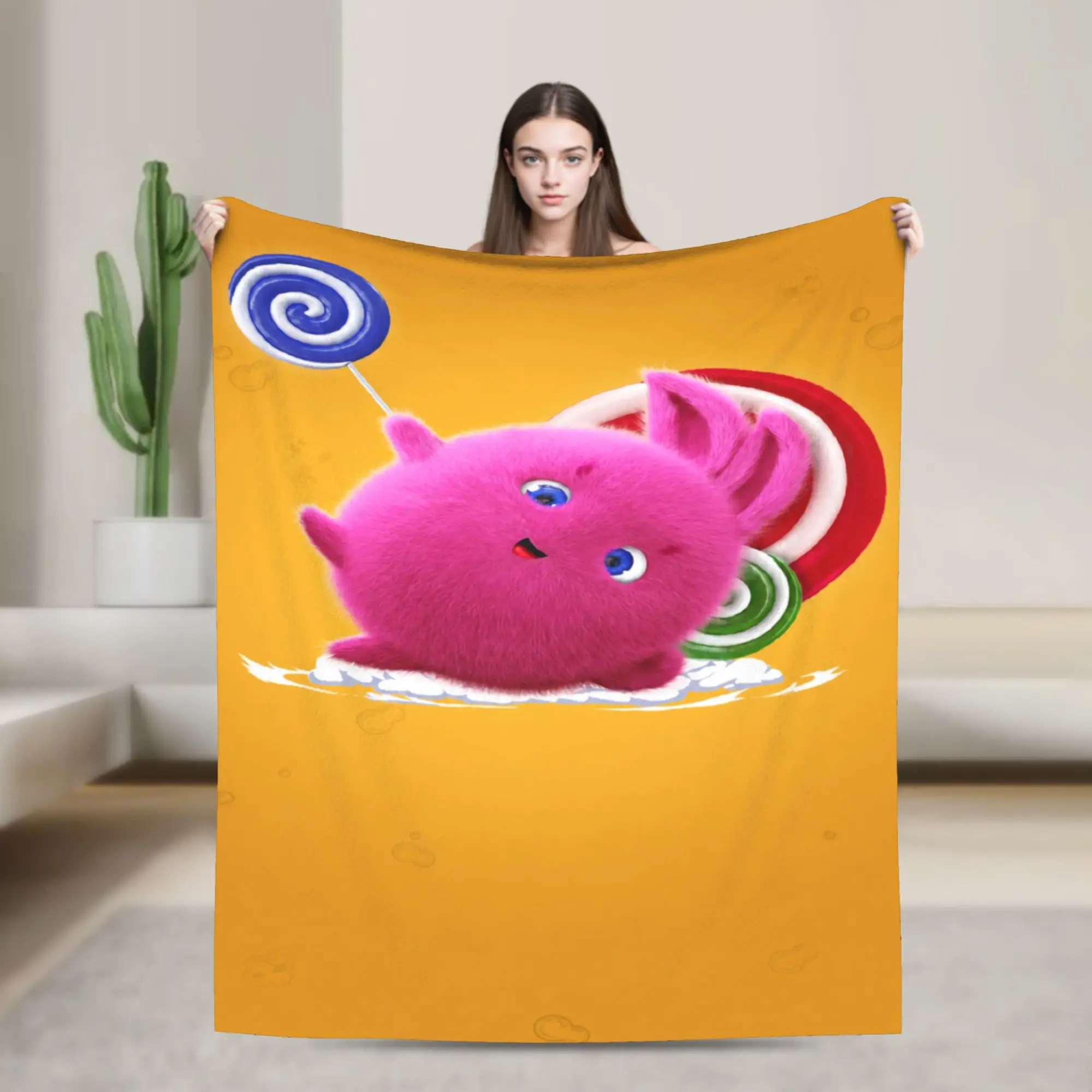 Comfortable Sunnys Bunnies cartoon Blanket Merch Sofa Decorative  Throws And Blankets Lightweight Fleece for Bedroom