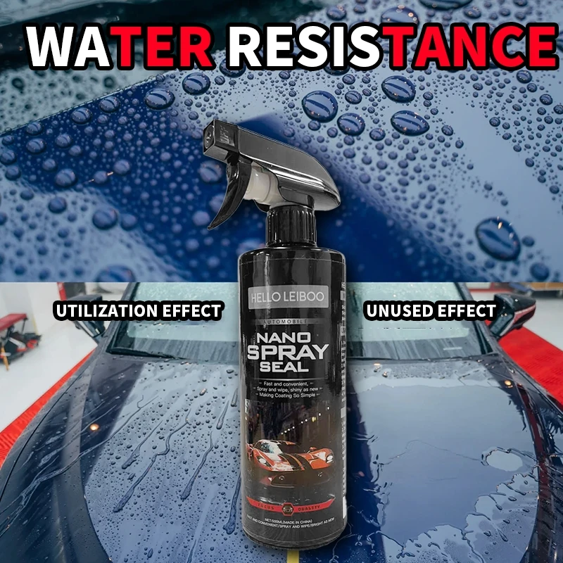 LEIBOO 10H Car Coating 500ML Nano Liquid Glass Plated Crystal Hydrophobic Waterproof Polishing Paint Hardness Car Polish Wax image 3