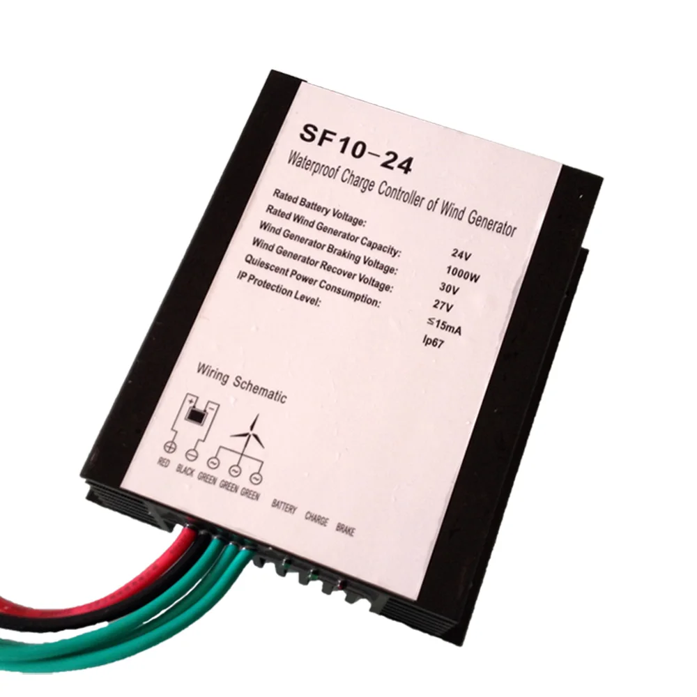 Imagem -03 - Controlador Impermeável 1000w 1500w 2000w 24v 48v 96v do Vento Regulador do Gerador da Turbina Eólica fw Sf10 Sf20
