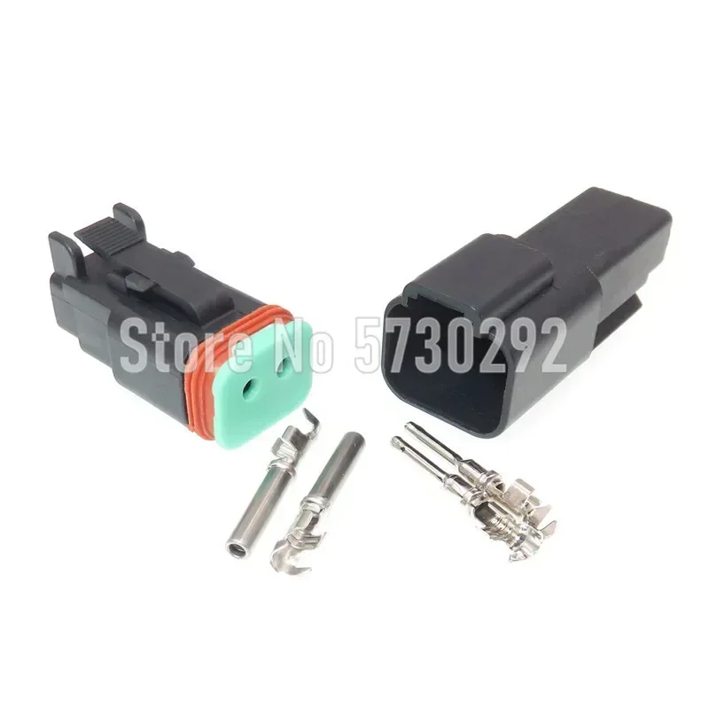 2P Deutsch DT04-2P DT06-2S Waterproof Automotive Wiring Harness Socket Black Car Connector For Mazda