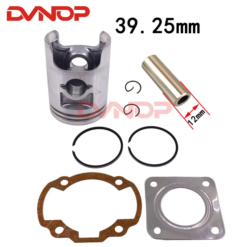 Motorcycle piston ring DIO50 scooter piston ring piston diameter of 39mm +25 +50 +75 +100 piston pin for 12mm