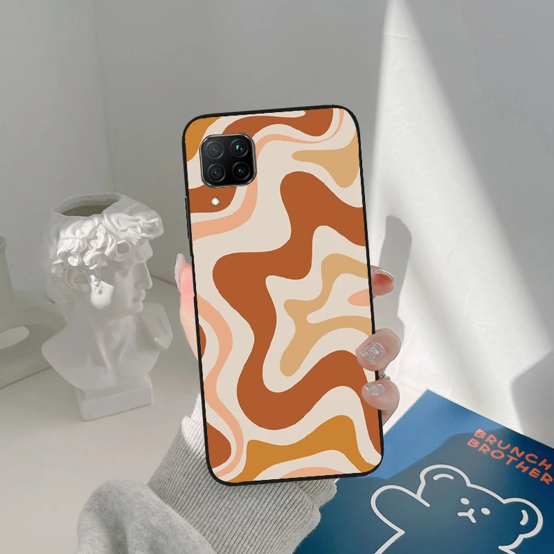 Retro Liquid Swirl Abstract For Honor Magic 5 Pro 50 70 90 X8 X7a X9a Huawei P Smart Nova 9 5T P60 P40 P20 P30 Lite Case