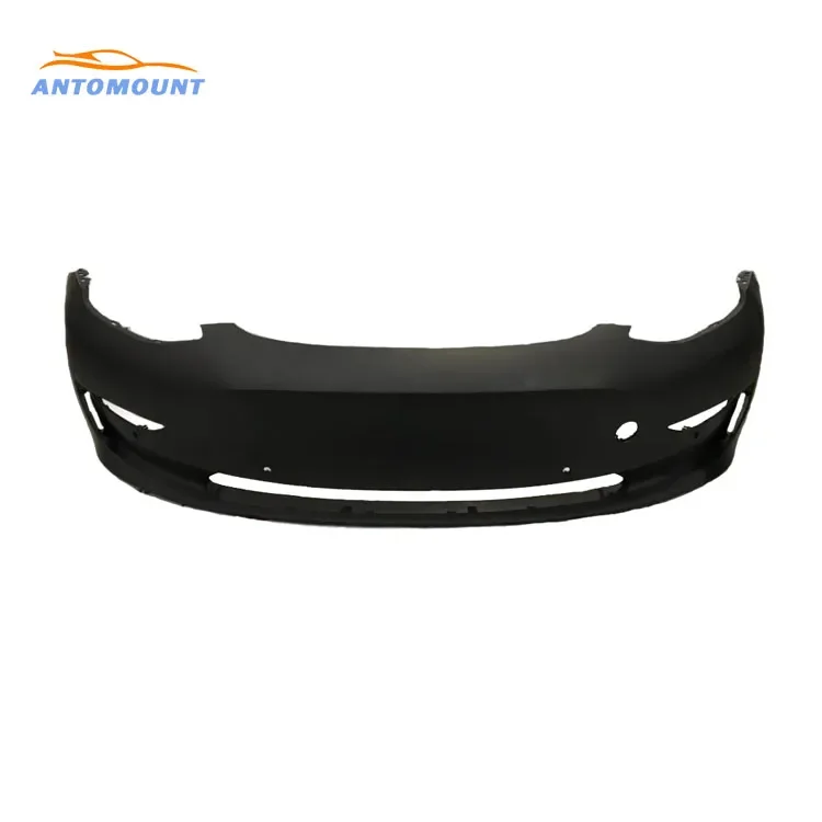 

Car Exterior Parts Rubber Bumpers Plates Front Bumper For Tesla Model 3 2017 2018 2019 1084168-S0-E