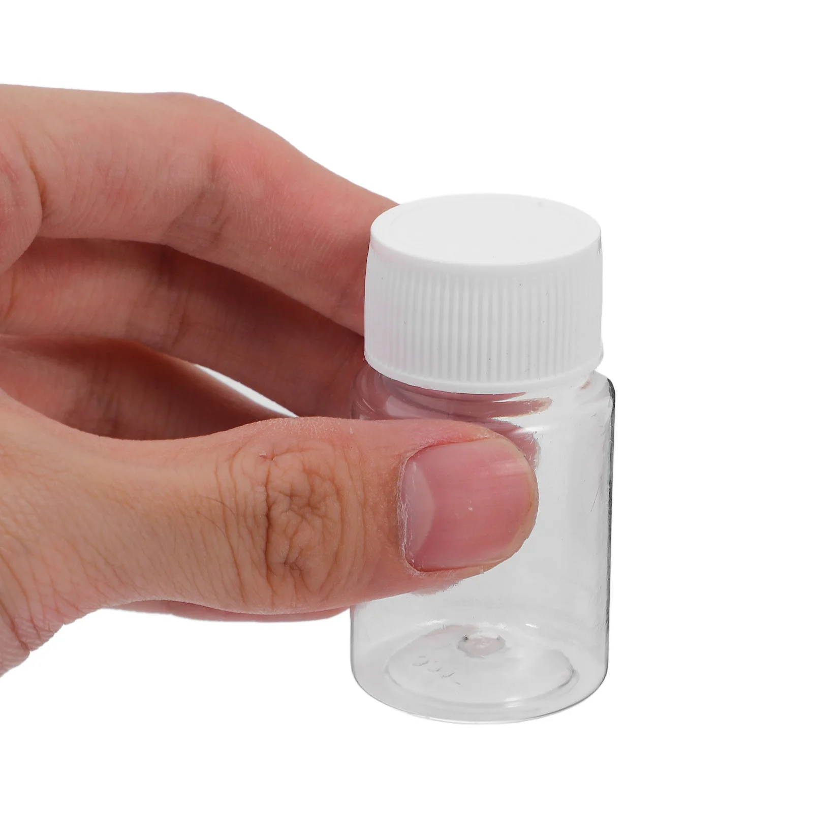 10 قطعة زجاجات كاشف مختبر واسعة الفم حاوية تخزين بلاستيكية شفافة تصميم شفاف سهل التعبئة صب للمختبر والمكتب المنزلي