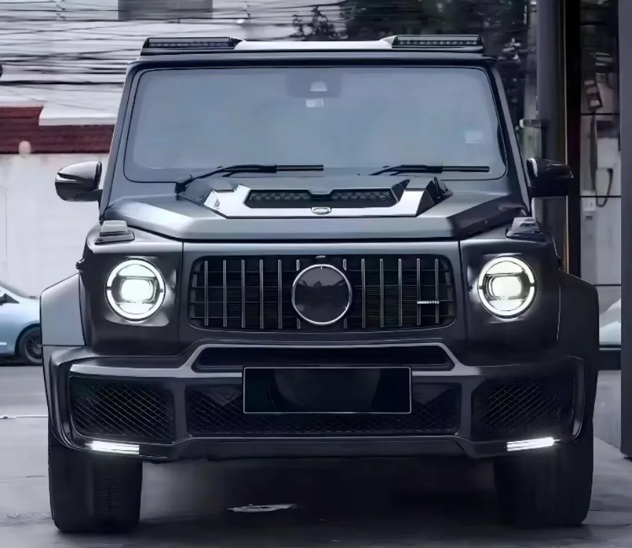 Wide Body Kit for G-Class W464 G500 G550 Upgrade to B-Style Front and Rear Bumper Assemblies Grating PP Material 5