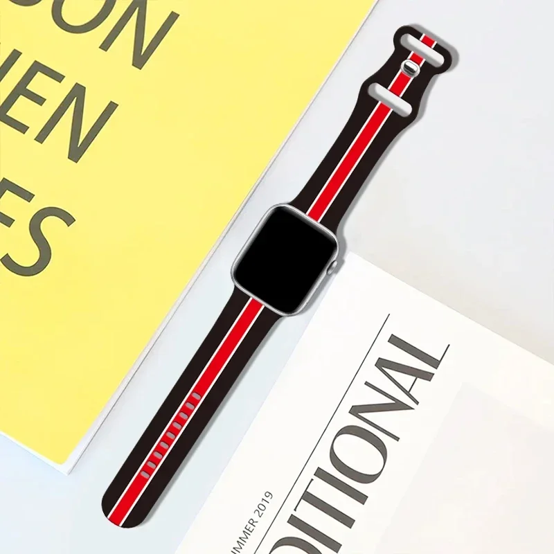 Pasek do zegarka Apple Watch 41 mm 40 mm 44 mm 45 mm 38 mm 42 mm Miękka silikonowa bransoletka do zegarka iWatch 9 8 7 6 5 4 SE Ultra 2 49 mm