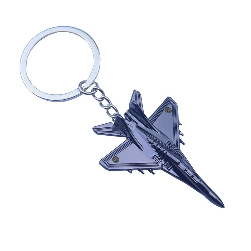 Porte-clés de chasse en métal pour hommes, Gadgets pour avion de combat, sur sac, bibelot de voiture, bijoux, cadeau pour petit ami, Souvenirs