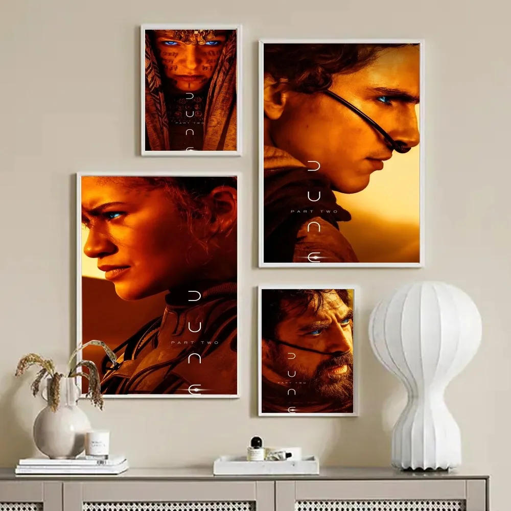 Hot New Movies D-Dune Poster Stickers Living Room Bedroom Entrance Cafe Wall Art Decoration Painting Aesthetic Room Decor