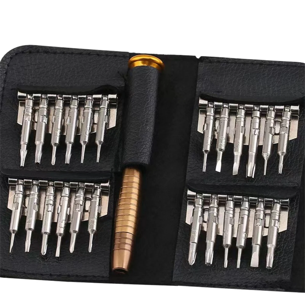 25 In 1 Mini Screwdriver Set Multifunctional Mobile Phone Repairing Tool Mini Precision Magnetic Screwdriver Bit Set for Phone