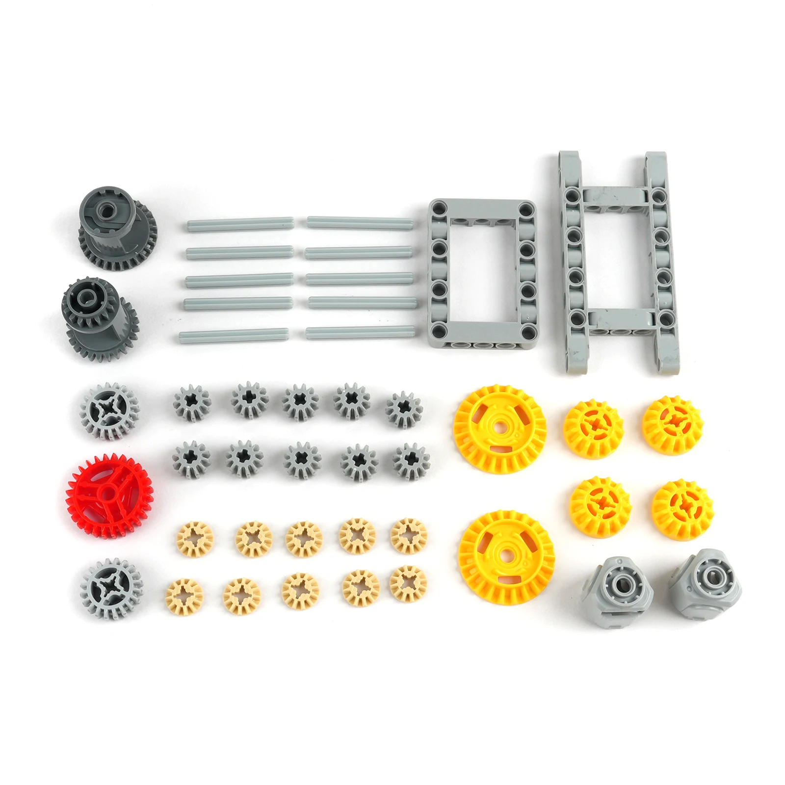 

45PCS Versatile Differential Gear Compatible with Legoeds MOC Assembled Building Blocks Technical Parts Frame Gears Shaft Axle