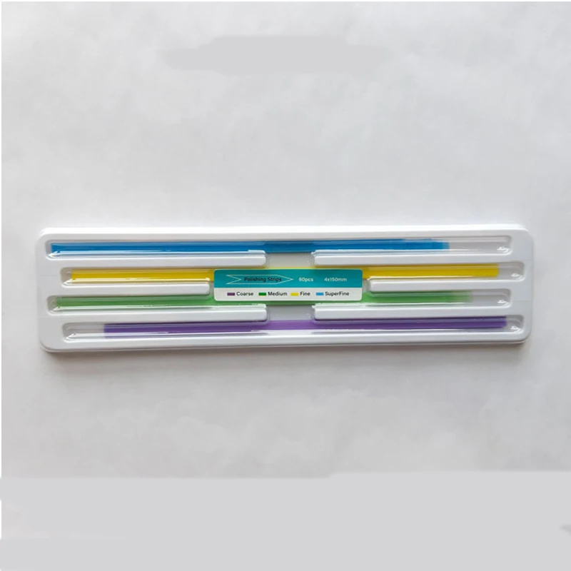 

60pcs/box Dental Polishing Strip 4*150mm Tooth Interdental Resin Surface Grinding Whitening Sanding Dental Tool Dentist Material