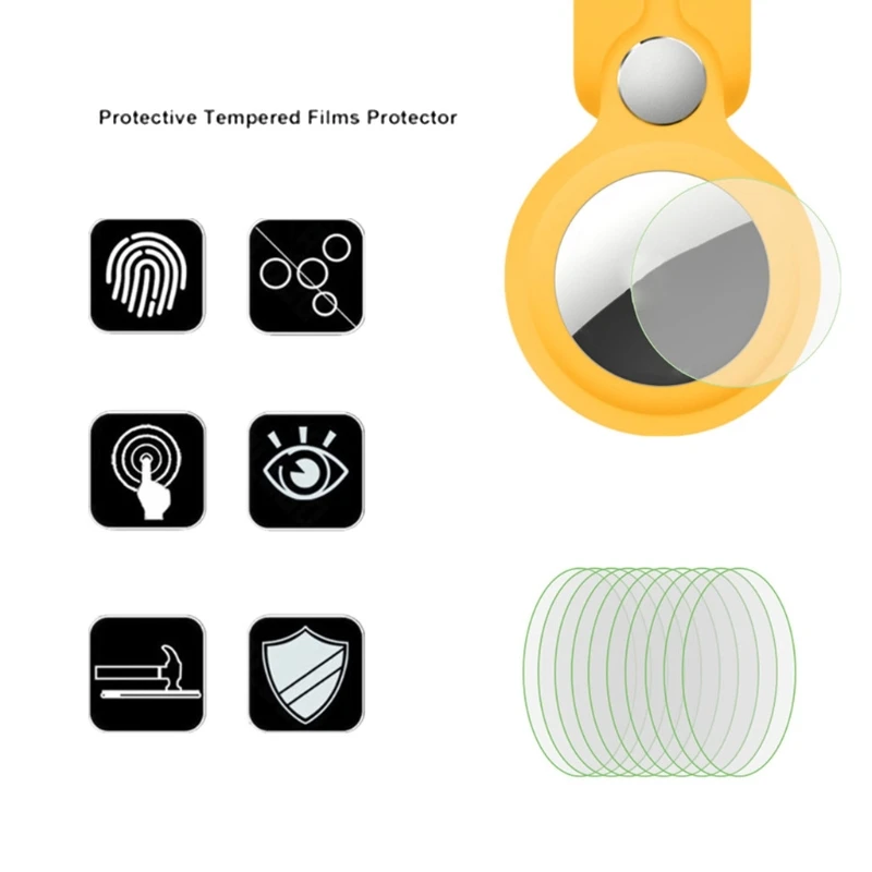 Y1UB 5/10 ชิ้นสำหรับ AirTags ป้องกันหน้าจอฟิล์มนุ่มฟิล์มป้องกันสำหรับ Track