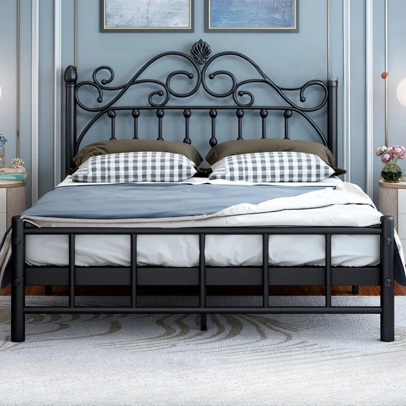 

European-Style Double 1.5 M Rental House 1.8 Princess Single Iron Frame 1.2 Iron Bed