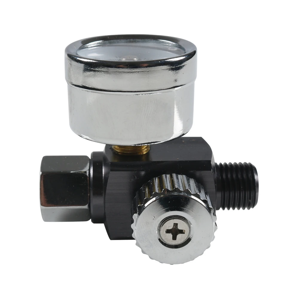 ​Air Adjusting Regulator Valve with Pressure Gauge for Spray Guns and Air Tools (1/4” NPS) (Analog Pressure Gauge)