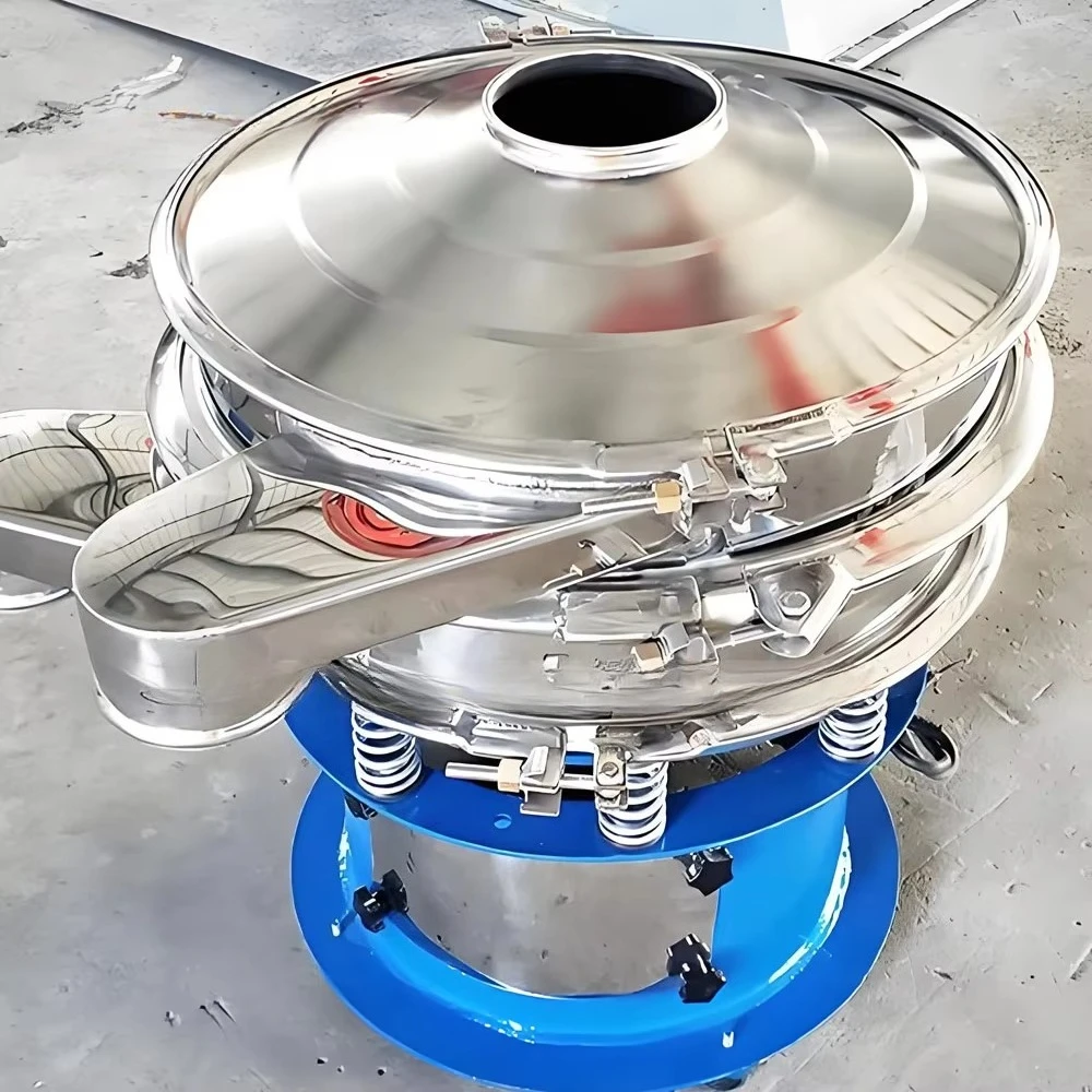 Flour Sieving Machine Sanitary Design Rotary Vibrating Screen for Food  Industries