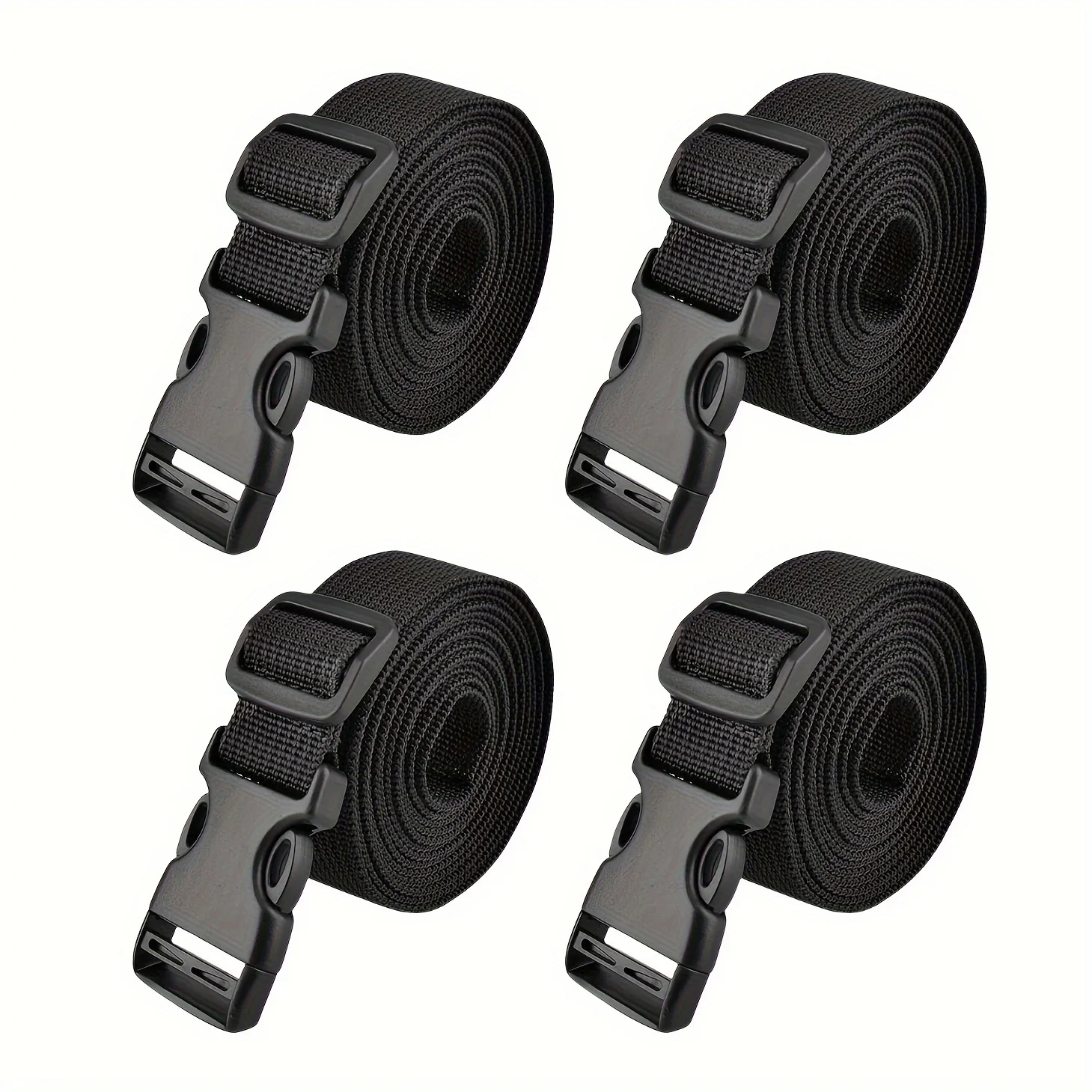 

4 регулируемых ремня для багажа, многоразовые нейлоновые крепления для чемоданов, упаковки для путешествий, велосипедных багажников, палаток, рюкзаков, крепления грузов