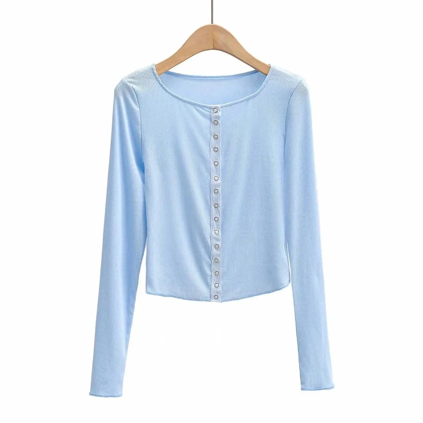 여성용 패션 보팅 코튼 티셔츠 레귤러 핏 100% 코튼 겨울 컬렉션 여성 프리미엄 티셔츠