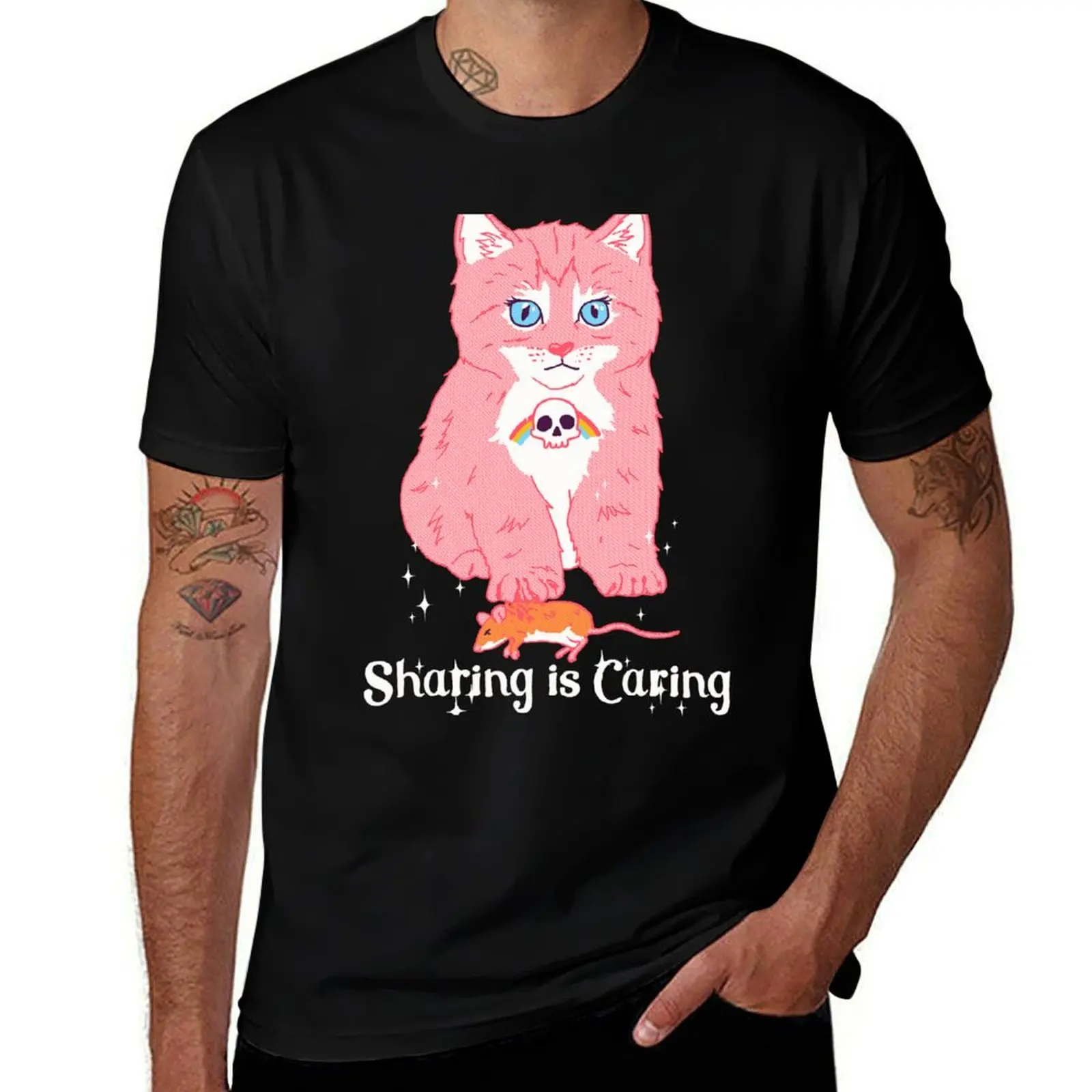 Sharing is Caring T-Shirt Soft Anti-Shrink Cotton Tee T-Shirt