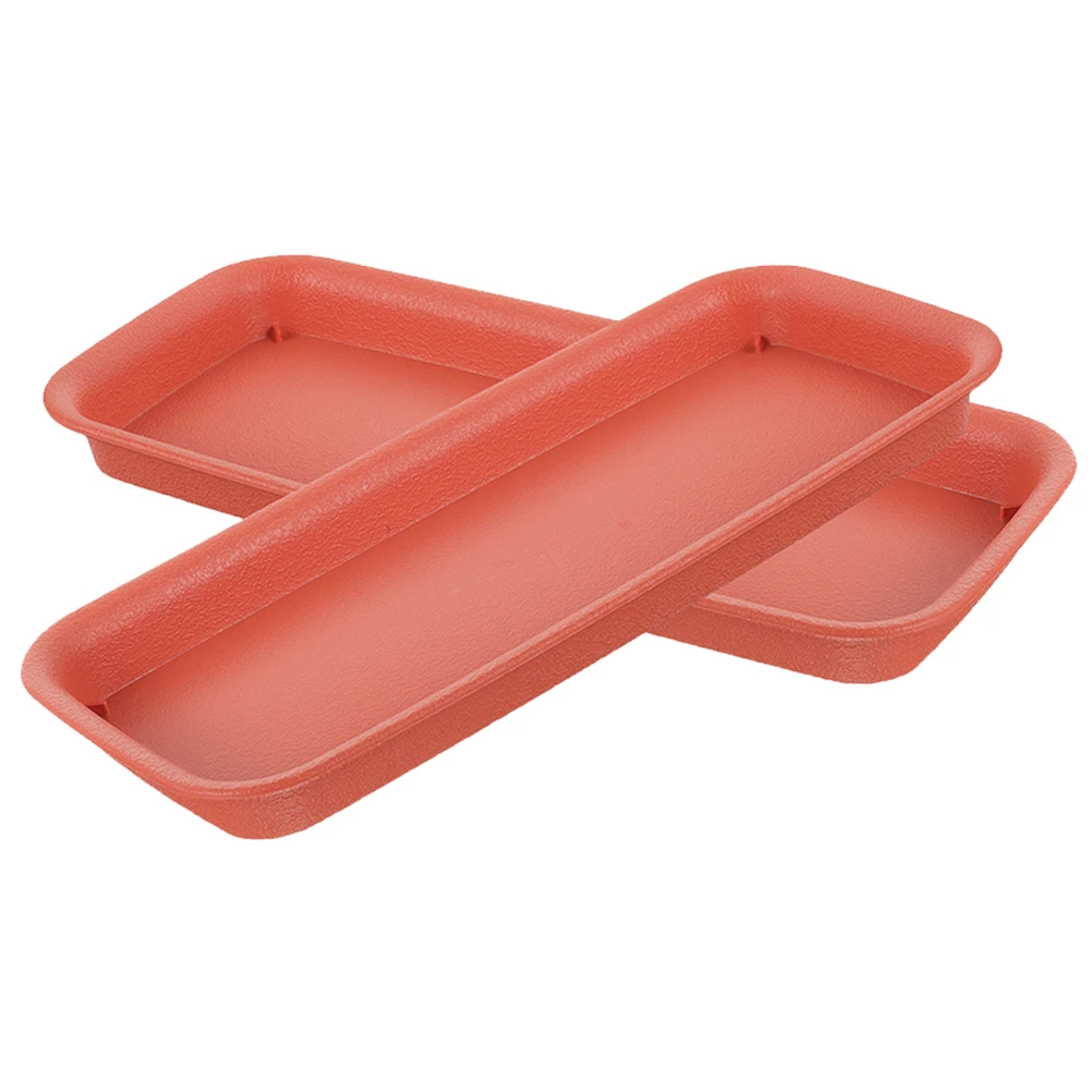

Waterproof Tray Potted Plant Planter Saucer Long Rectangle Saucers Rectangular Flower Watering with Indoor Plants