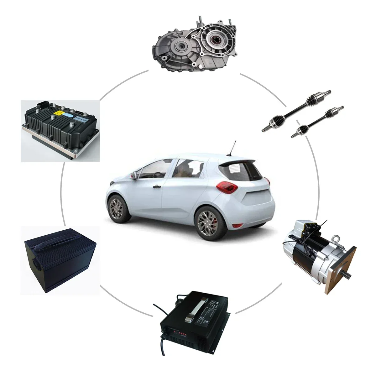 10kW 72V Kit De Conversion Motor Electrico Electric Car Motor Kit With Battery