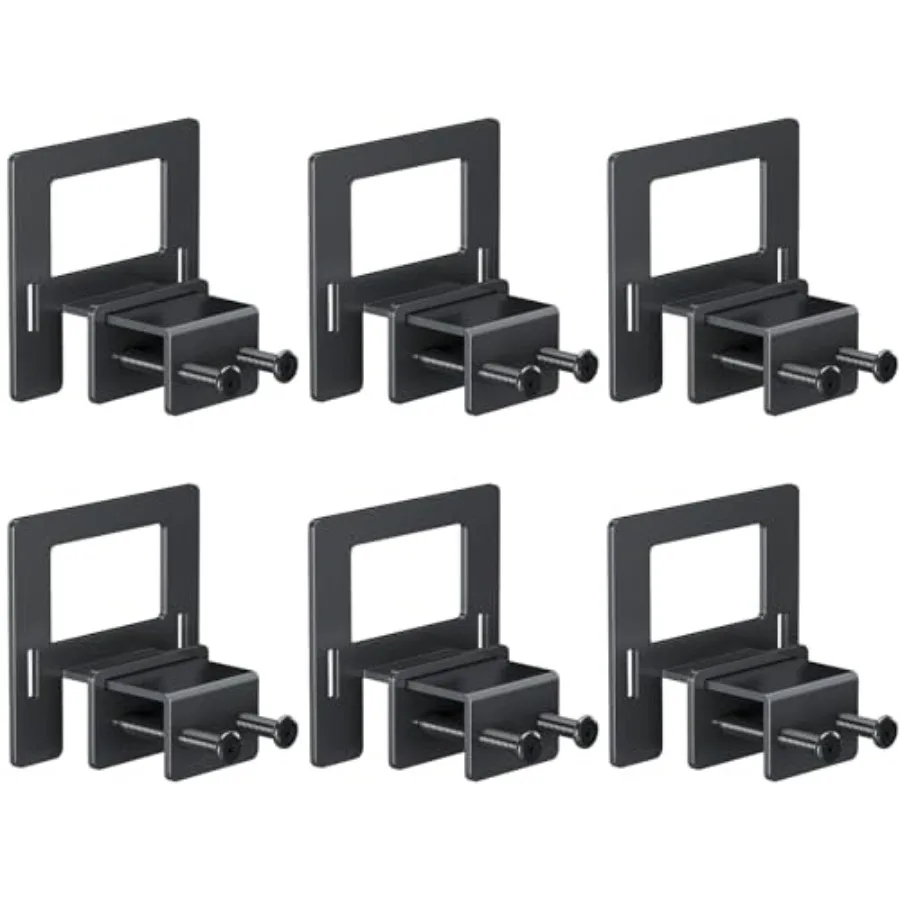 

6 PCS Anti‑Slip Mattress Slide Stopper Grippers, Heavy Duty Metal Bed Frame Holder in Place, Keep Mattress from Sliding Gripper