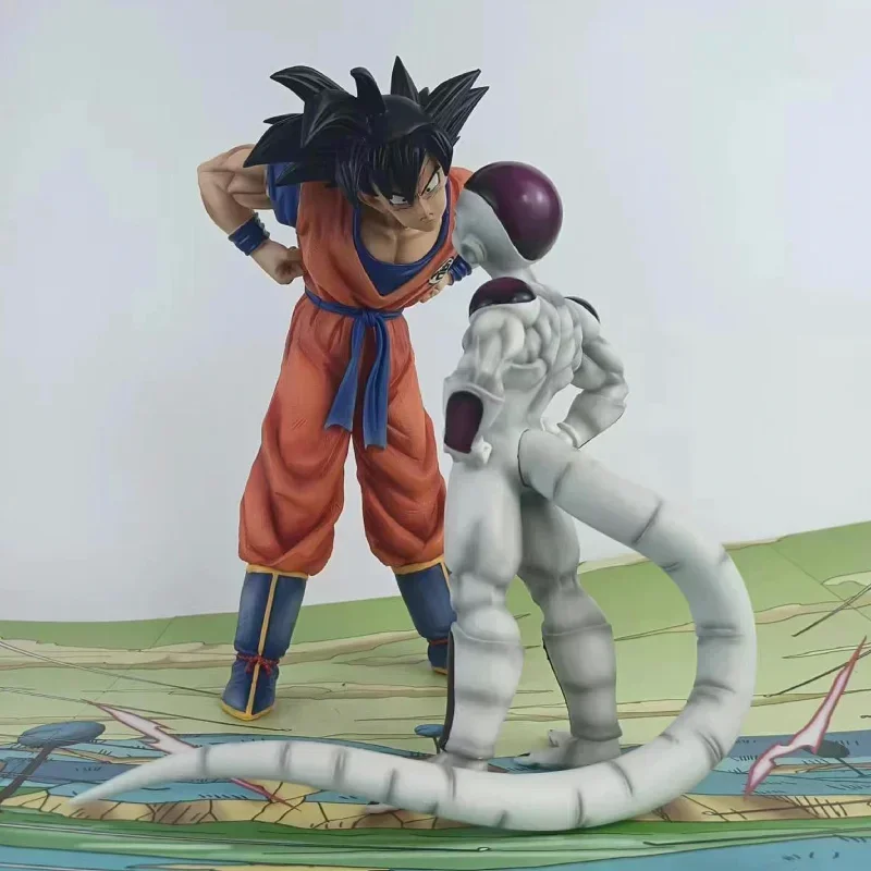 Anime Dragon Ball Z Frieza Vs Son Goku Figurine 24CM GK Pvc Action Figures Statue Collection Model Toy Gifts