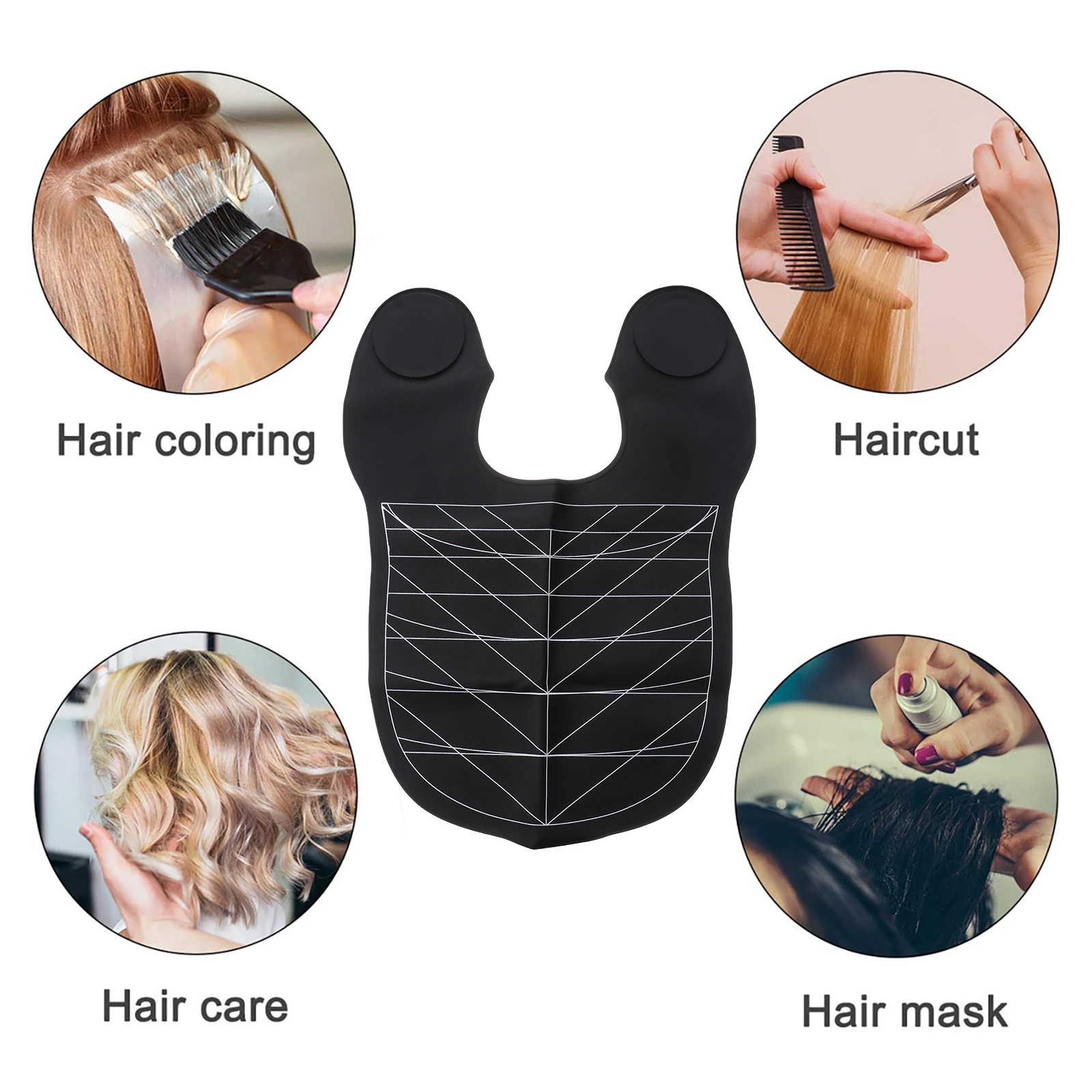 

Shawl Hairdressing Cape Durable Reusable Salon Professional Hair Neck Tray Washing Perm Coloring Cloth