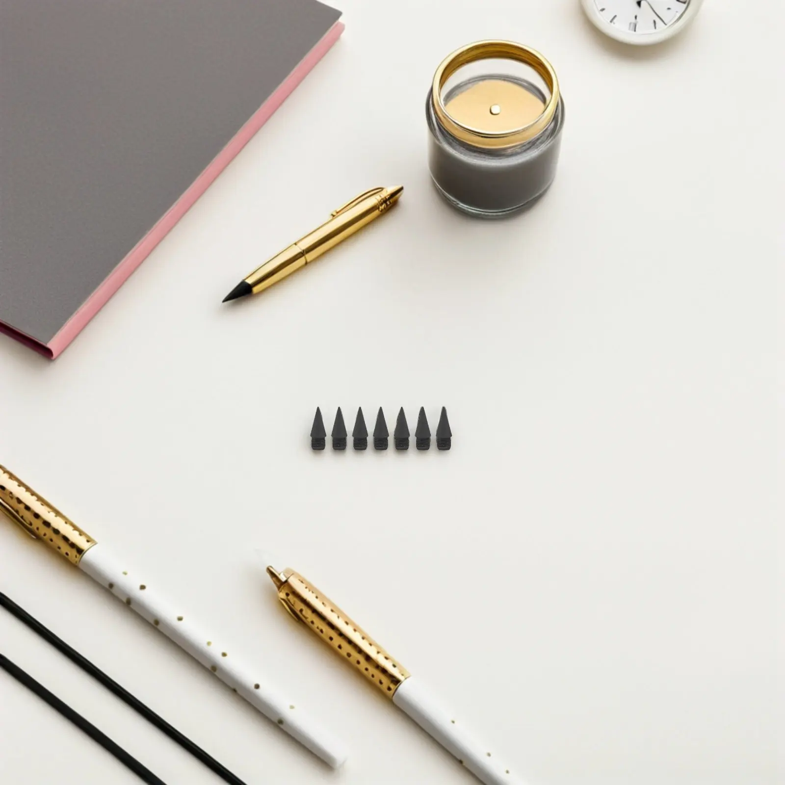 

25 Pcs Infinite Pencil Replaceable Nibs Portable Inkless Tips Replacement