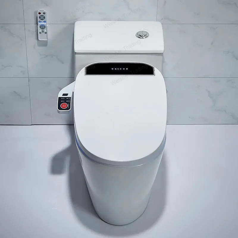 Smart Toilet Cover Plate With Remote Control Constant Temperature Instant Heating Warm Air Drying Seat Seat Ordinary Toilet Comb