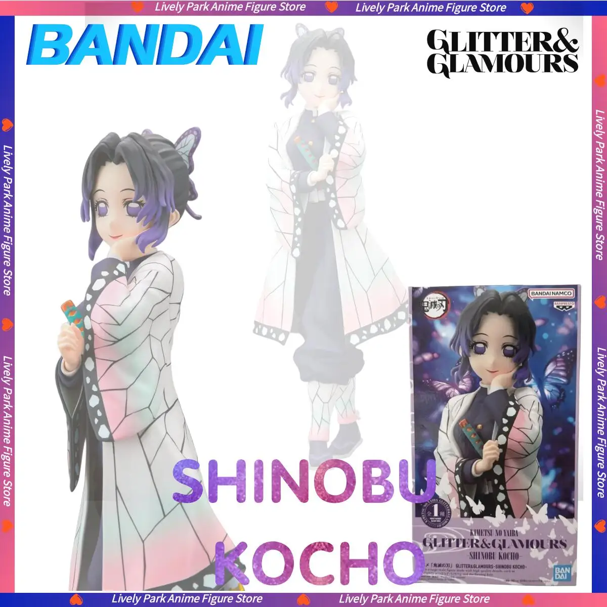 BANDAI оригинальный убийца демонов GLITTER GLAMOURS SHINOBU KOCHO аниме игрушечные фигурки детская статуя модель Коллекционная коробка подарок