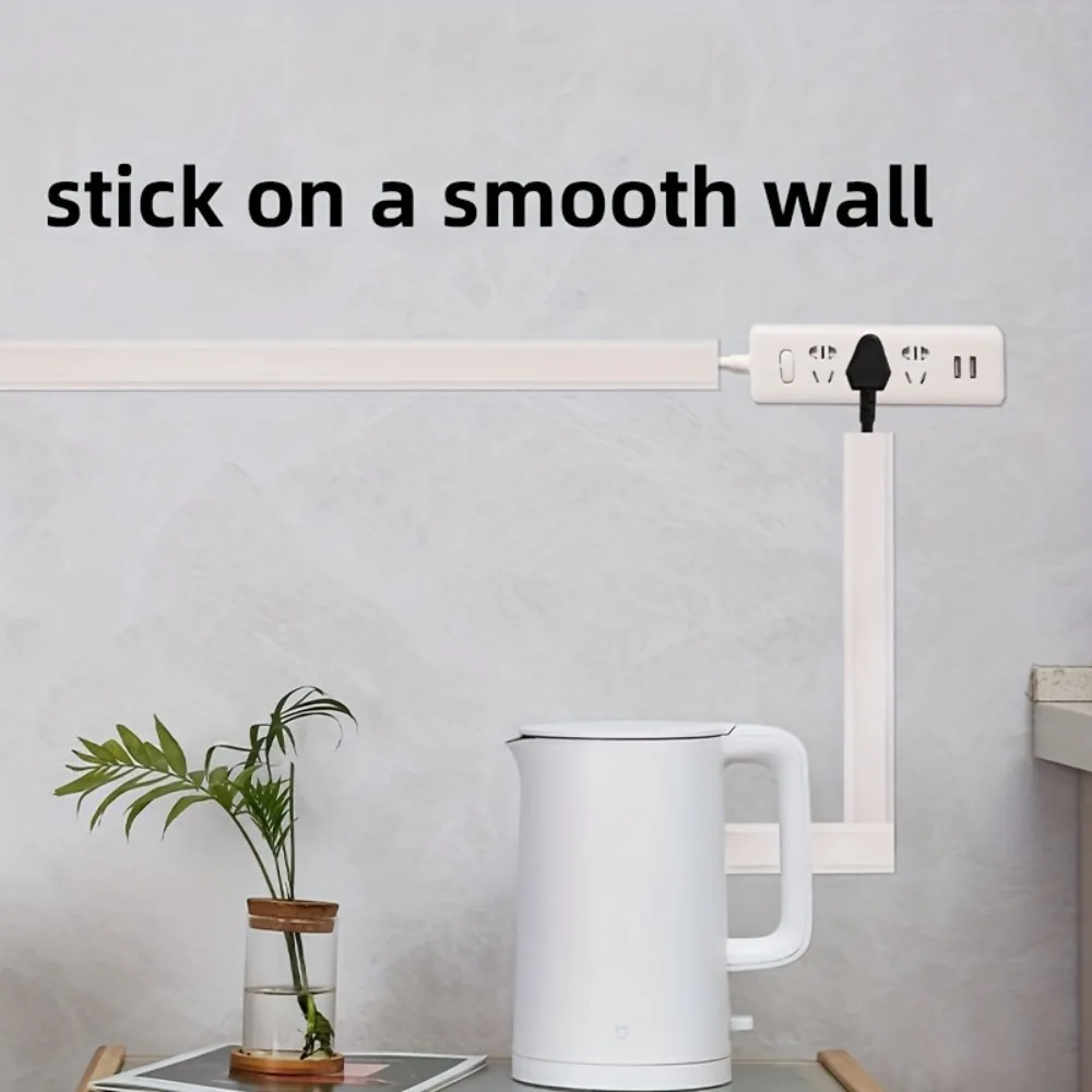 Cable Cover Protector PVC Self-Adhesive Wire Protection Strip Wear Resistant Prevent Trip Wall And Floor Wire Organizer For Home
