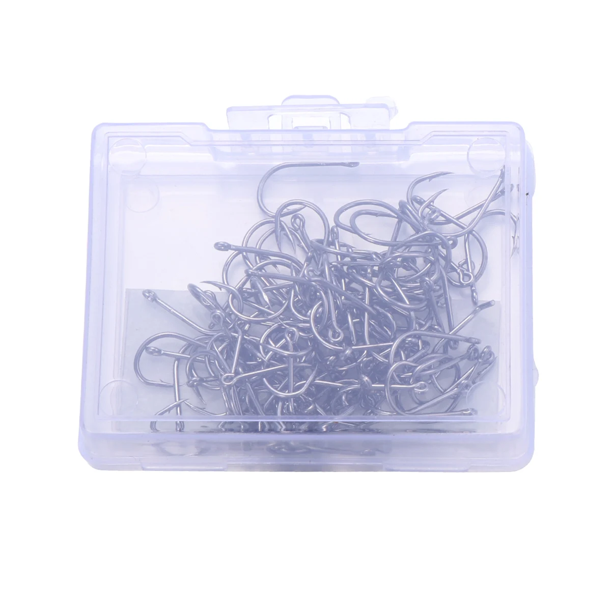 

100 pcs Boxed Fish Hook Durable Carbon Steel Freshwater Saltwater Fishing Tackle Bass Pike Salmon Crucian Snapper Hooks